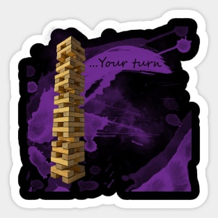 Impossible Jenga - Purple Sticker
